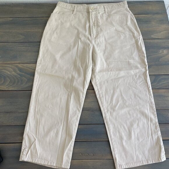 FDJ French Dressing Tan Capri Mid Rise Pants Casual Outdoor Womens Size 14 (J6) - Picture 6 of 7